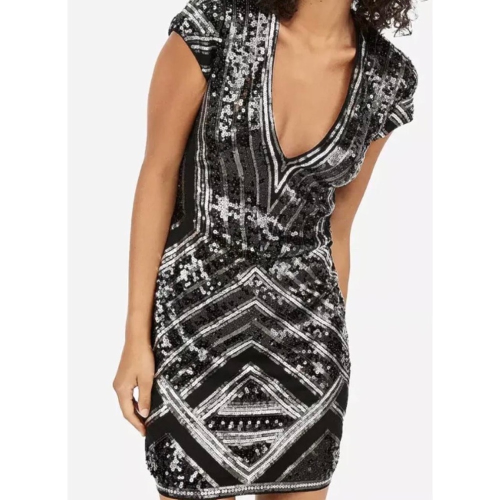 Express • Medium Party Dress • Sparkly Sequins w/ a WOW Factor! • FREE SHIPPING